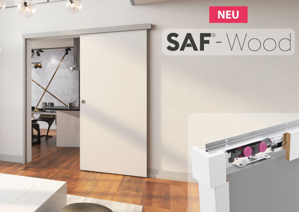 NEU: Unser SAF-Schiebesystem mit Holzblende: SAF-WOOD